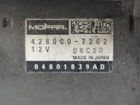 2019 Dodge Caravan Car Starter Motor Solenoid OEM P/N:04801839AD 428000-7202 Fits OEM Used Auto Parts - Oemusedautoparts1.co