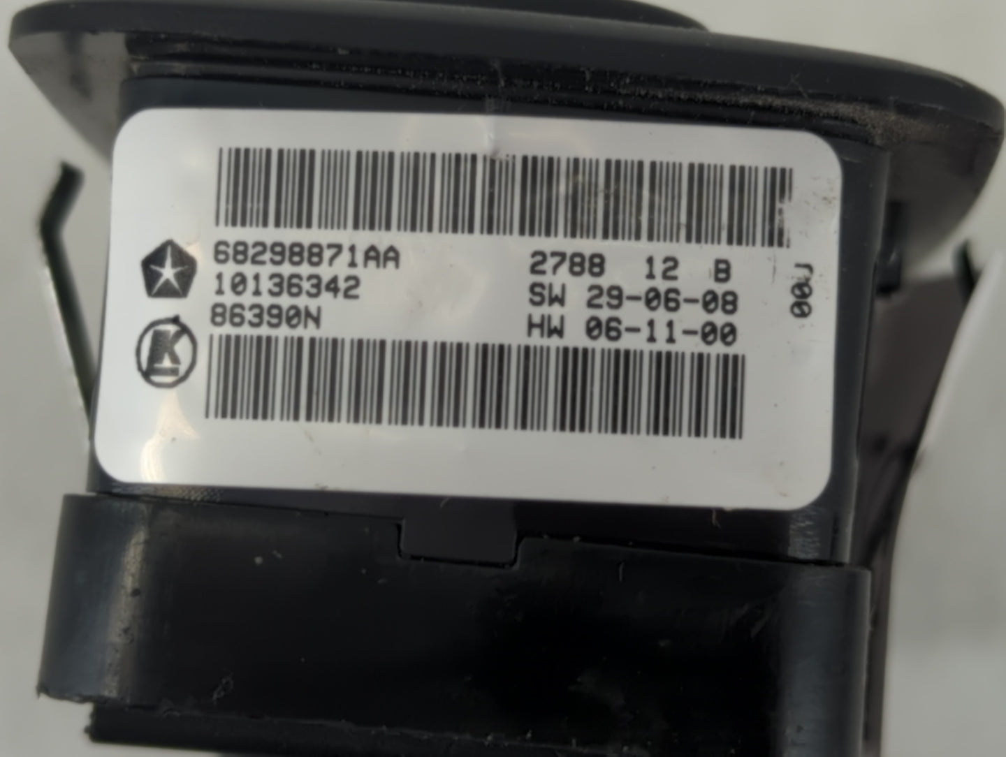 2019 Dodge Caravan Master Power Window Switch Replacement Driver Side Left P/N:68298871AA Fits OEM Used Auto Parts - Oemused