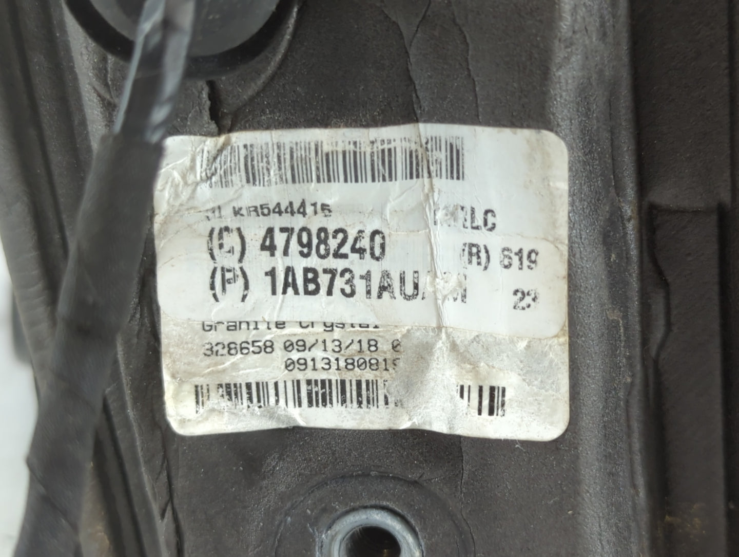 2019 Dodge Caravan Side Mirror Replacement Driver Left View Door Mirror P/N:1AB731AU Fits OEM Used Auto Parts - Oemusedautop