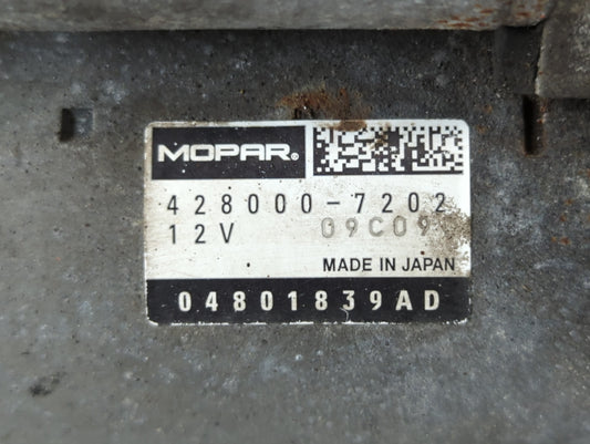 2019 Dodge Caravan Car Starter Motor Solenoid OEM P/N:04801839AD 428000-7202 Fits OEM Used Auto Parts