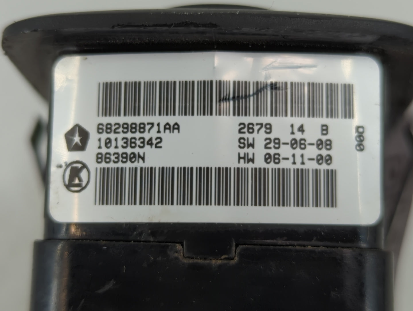 2019 Dodge Caravan Master Power Window Switch Replacement Driver Side Left P/N:68298871AA Fits OEM Used Auto Parts - Oemused