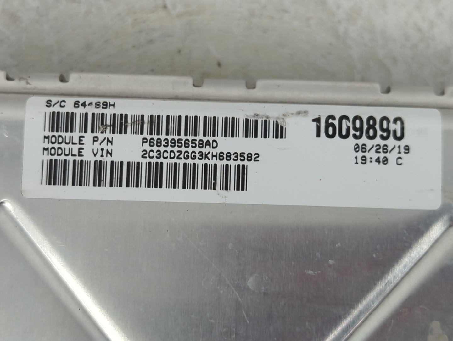 2018-2019 Dodge Challenger PCM Engine Control Computer ECU ECM PCU OEM P/N:P68330904AA Fits Fits 2018 2019 OEM Used Auto Par