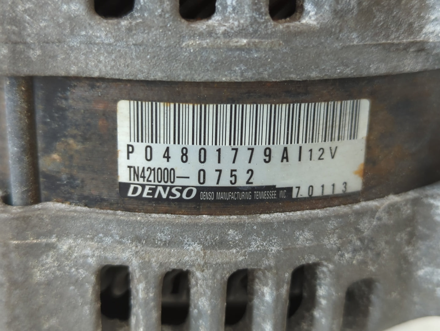 2011-2022 Dodge Challenger Alternator Replacement Generator Charging Assembly Engine OEM P/N:TN421000-0752 P04801779AI Fits 