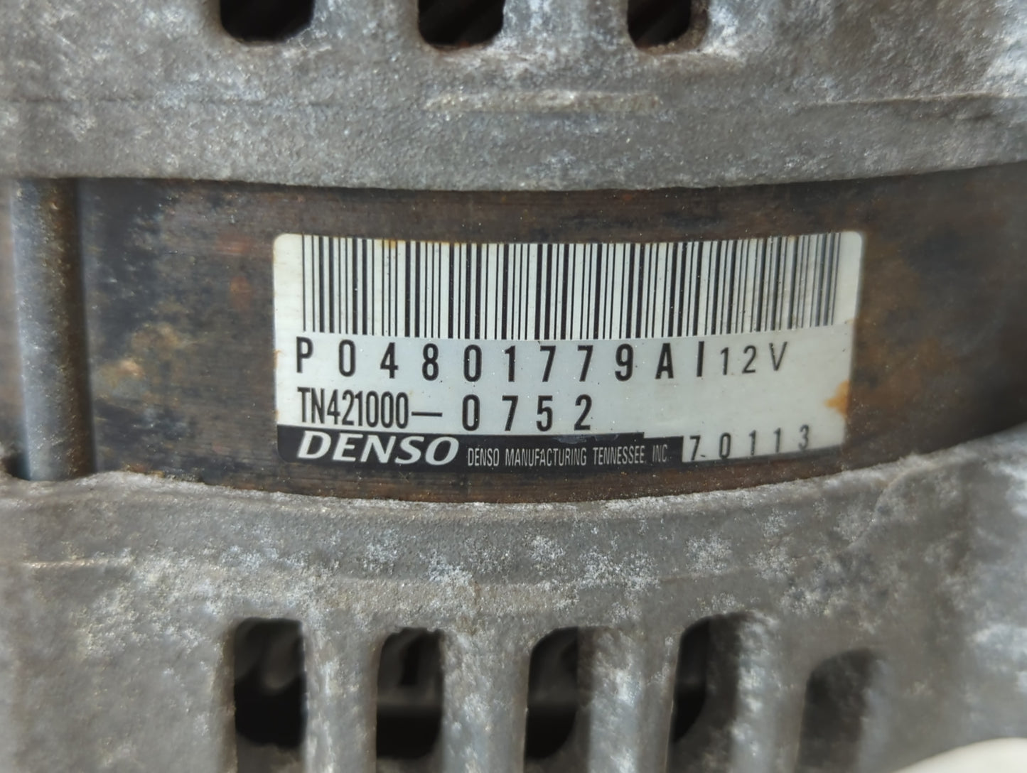 2011-2022 Dodge Challenger Alternator Replacement Generator Charging Assembly Engine OEM P/N:TN421000-0752 P04801779AI Fits 