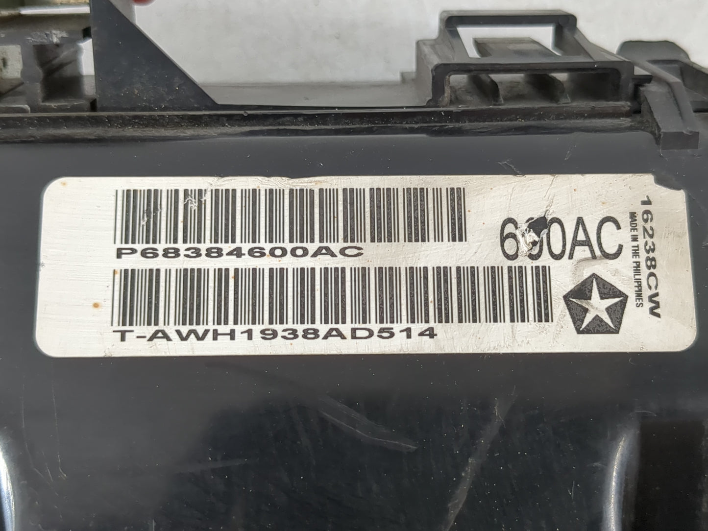 2019 Dodge Challenger Fusebox Fuse Box Panel Relay Module P/N:P68384600AC Fits OEM Used Auto Parts - Oemusedautoparts1.com