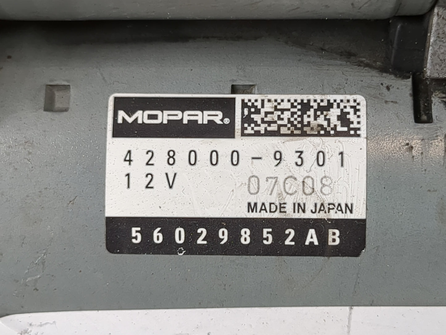 2017-2022 Dodge Challenger Car Starter Motor Solenoid OEM P/N:428000-9301 Fits OEM Used Auto Parts - Oemusedautoparts1.com