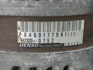 2011-2022 Dodge Challenger Alternator Replacement Generator Charging Assembly Engine OEM P/N:TN421000-0752 P04801779AI Fits OEM Used Auto Parts