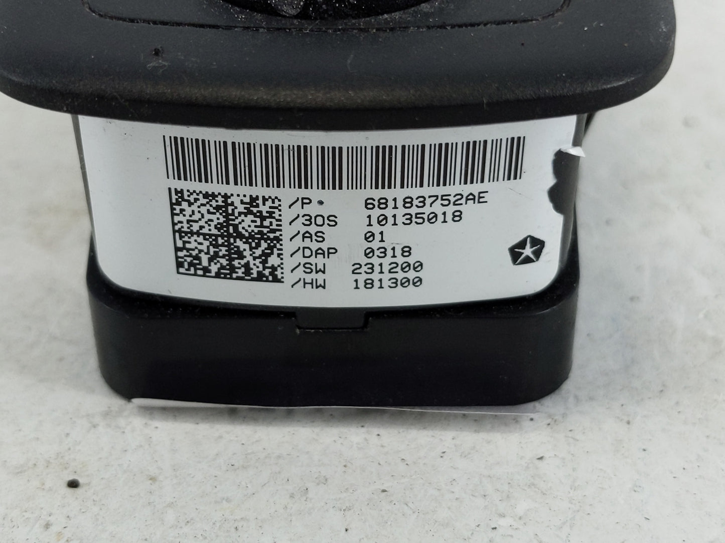 2015-2022 Dodge Challenger Master Power Window Switch Replacement Driver Side Left P/N:68183752AE 68183752AF Fits OEM Used A