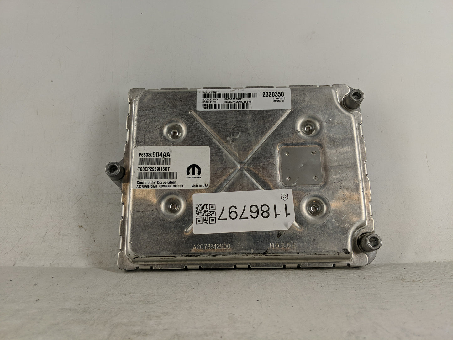 2018-2019 Dodge Challenger PCM Engine Control Computer ECU ECM PCU OEM P/N:P68330904AA P68353048AC Fits Fits 2018 2019 OEM U