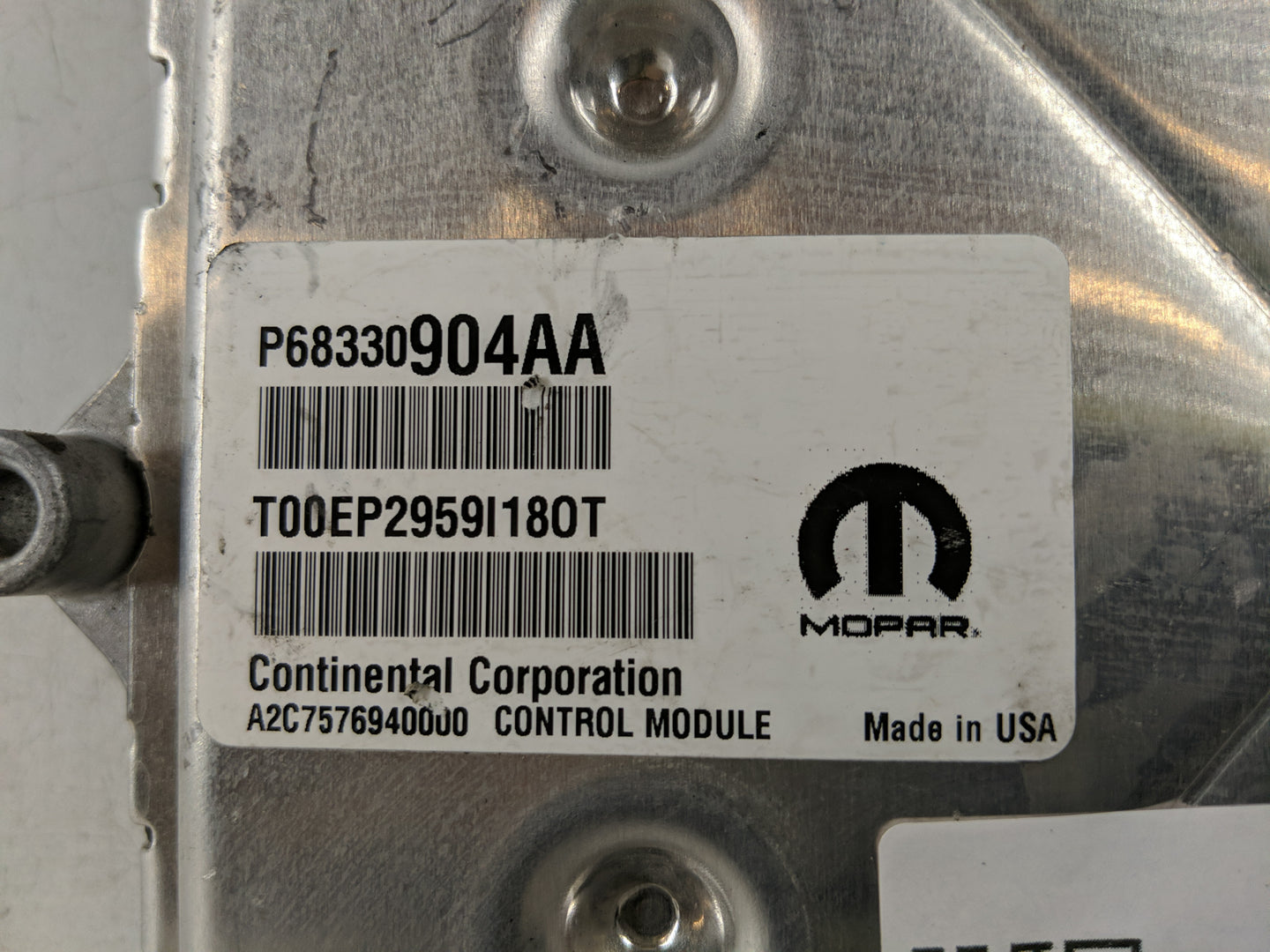 2018-2019 Dodge Challenger PCM Engine Control Computer ECU ECM PCU OEM P/N:P68330904AA P68353048AC Fits Fits 2018 2019 OEM U