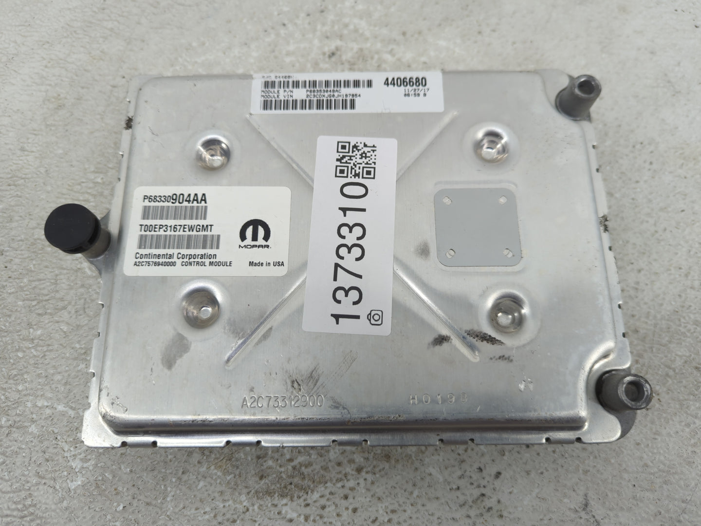 2018-2019 Dodge Challenger PCM Engine Control Computer ECU ECM PCU OEM P/N:P68330904AA Fits Fits 2018 2019 OEM Used Auto Par