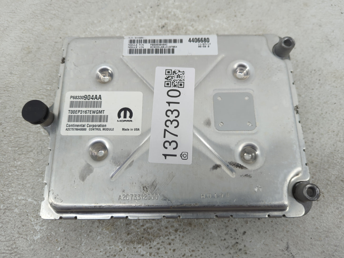 2018-2019 Dodge Challenger PCM Engine Control Computer ECU ECM PCU OEM P/N:P68330904AA Fits Fits 2018 2019 OEM Used Auto Par