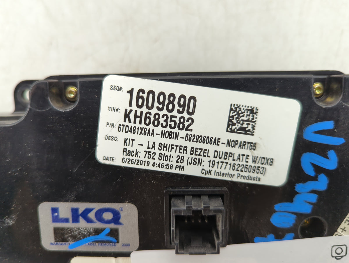 2019 Dodge Challenger Climate Control Module Temperature AC/Heater Replacement P/N:P682936006AE 6TD481X8AA Fits OEM Used Aut