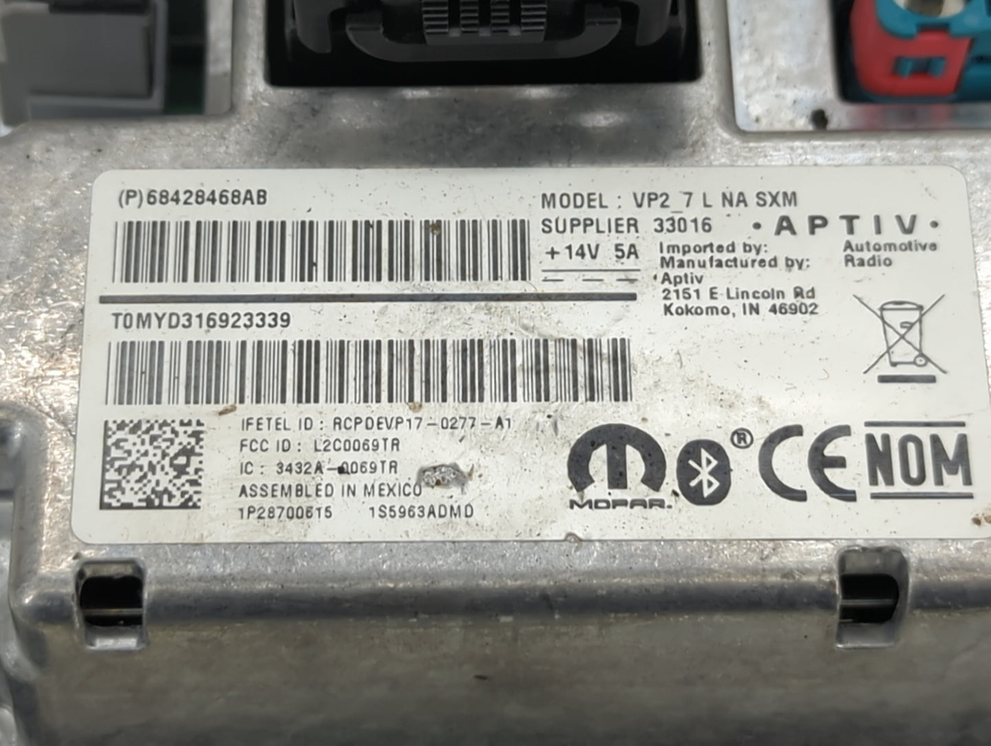 2019 Dodge Challenger Information Display Screen - Oemusedautoparts1.com