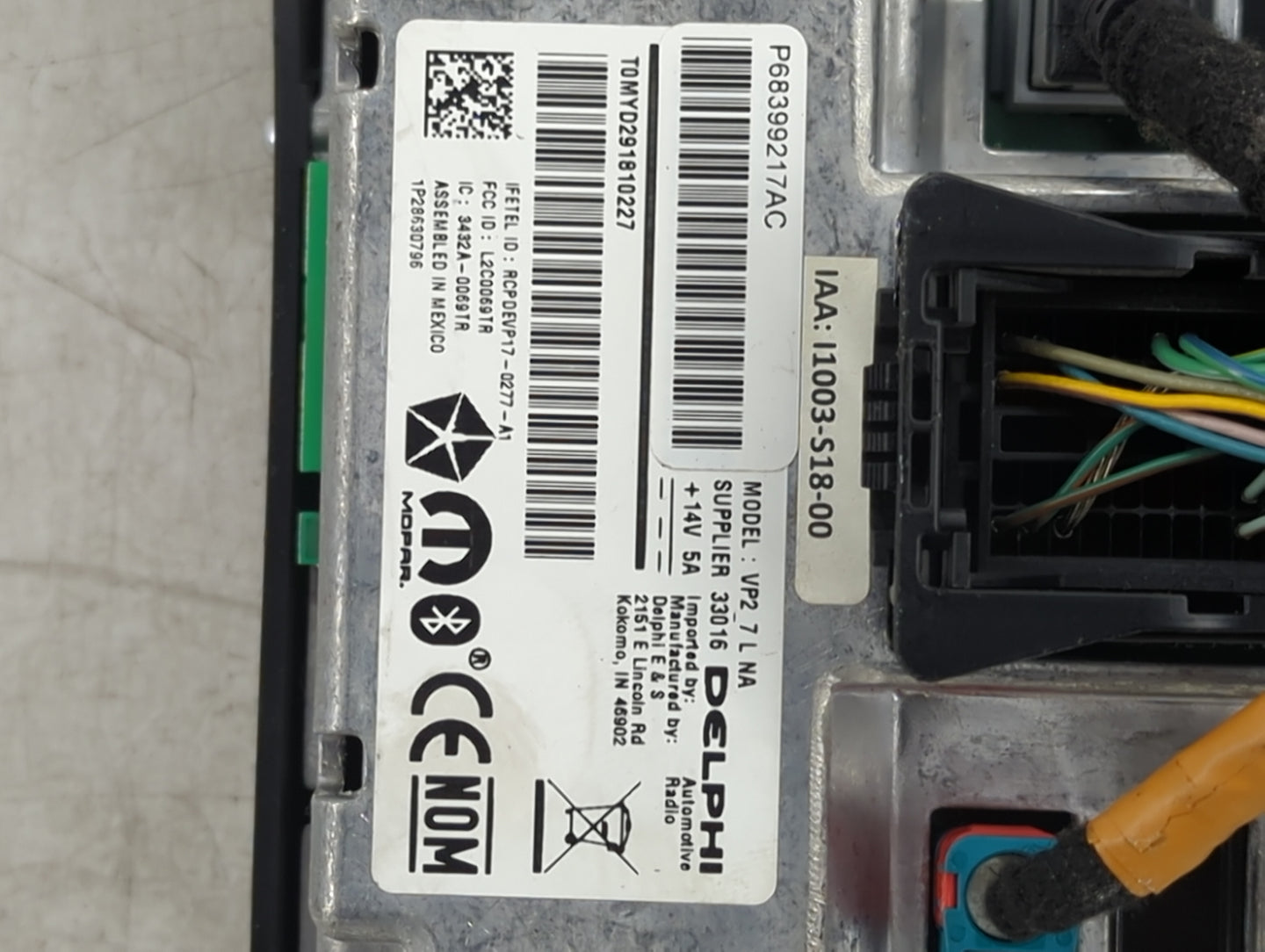2019 Dodge Challenger Information Display Screen Black - Oemusedautoparts1.com