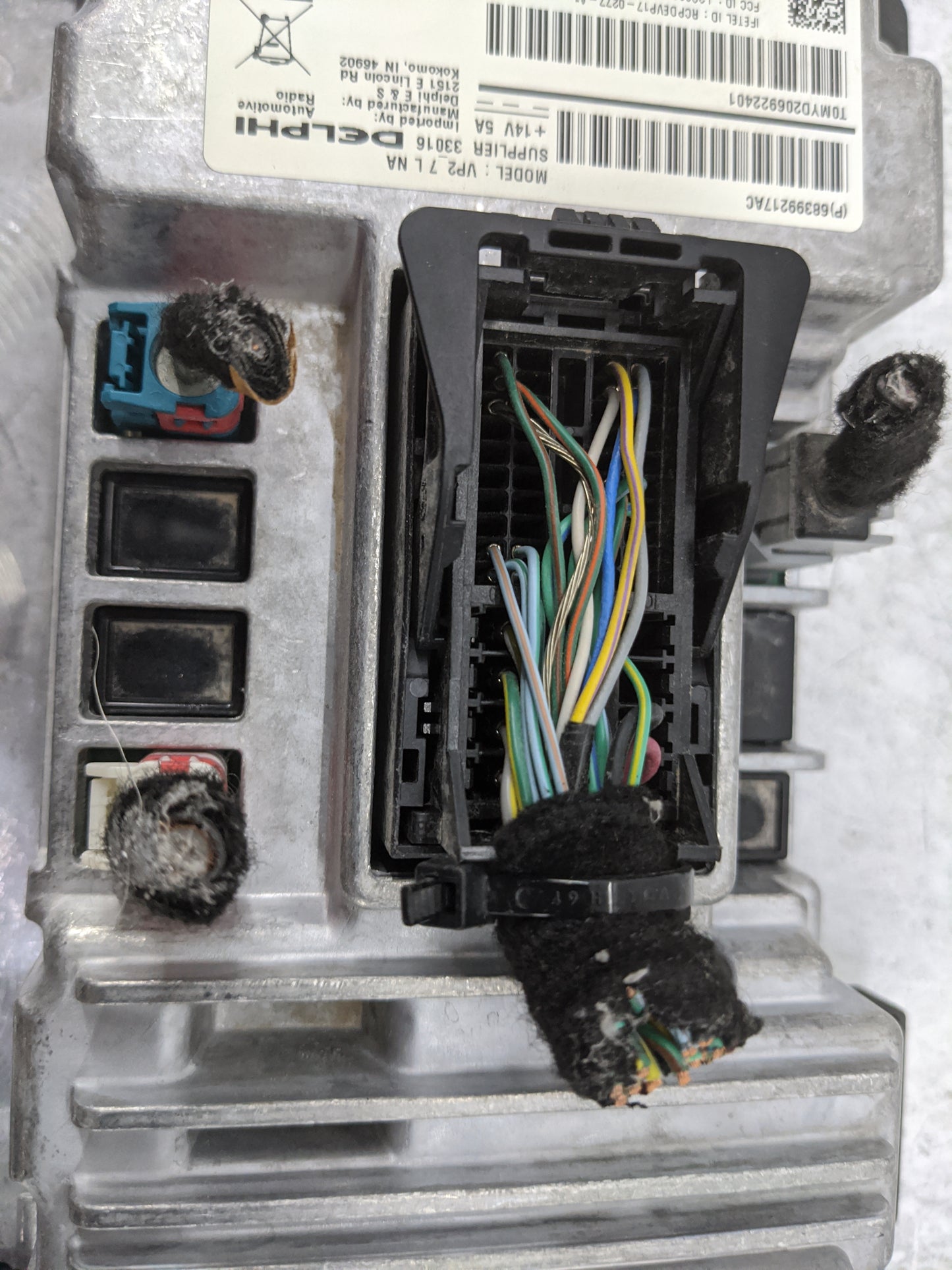 2018-2019 Dodge Challenger Radio AM FM Cd Player Receiver Replacement P/N:68399217AC RCPDEVP17-0277-A1 Fits Fits 2018 2019 O