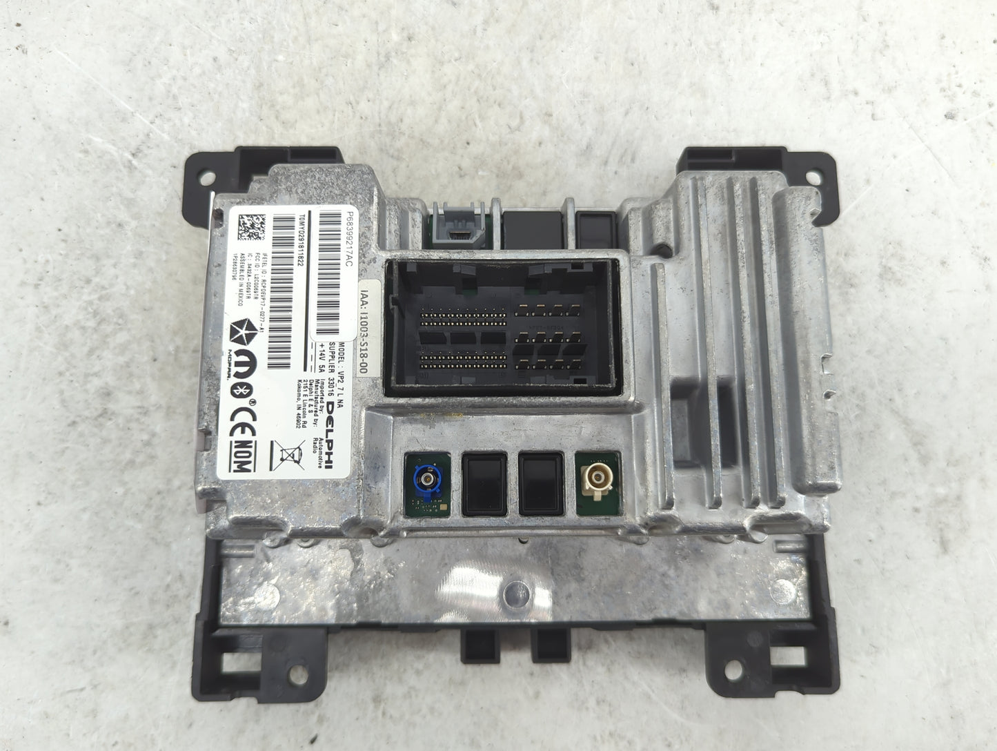2019 Dodge Challenger Radio AM FM Cd Player Receiver Replacement P/N:P68399217AC VP2_7 L NA, L2C0069TR, 3432A-0069TR Fits OE