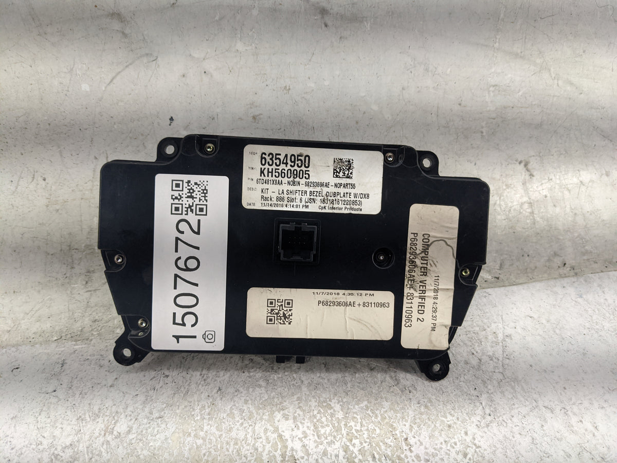 2019 Dodge Challenger Climate Control Module Temperature AC/Heater Replacement P/N:P68293606AE 68293606AE, 6TD481X8AA Fits O