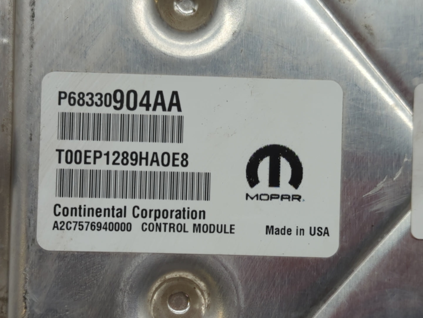 2018-2019 Dodge Challenger PCM Engine Control Computer ECU ECM PCU OEM P/N:P68330904AA P68395663AD Fits Fits 2018 2019 OEM U