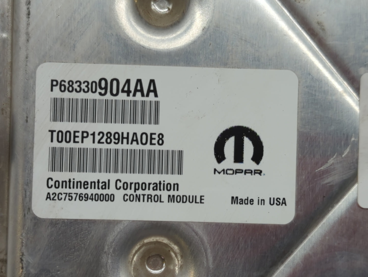 2018-2019 Dodge Challenger PCM Engine Control Computer ECU ECM PCU OEM P/N:P68330904AA P68395663AD Fits Fits 2018 2019 OEM U