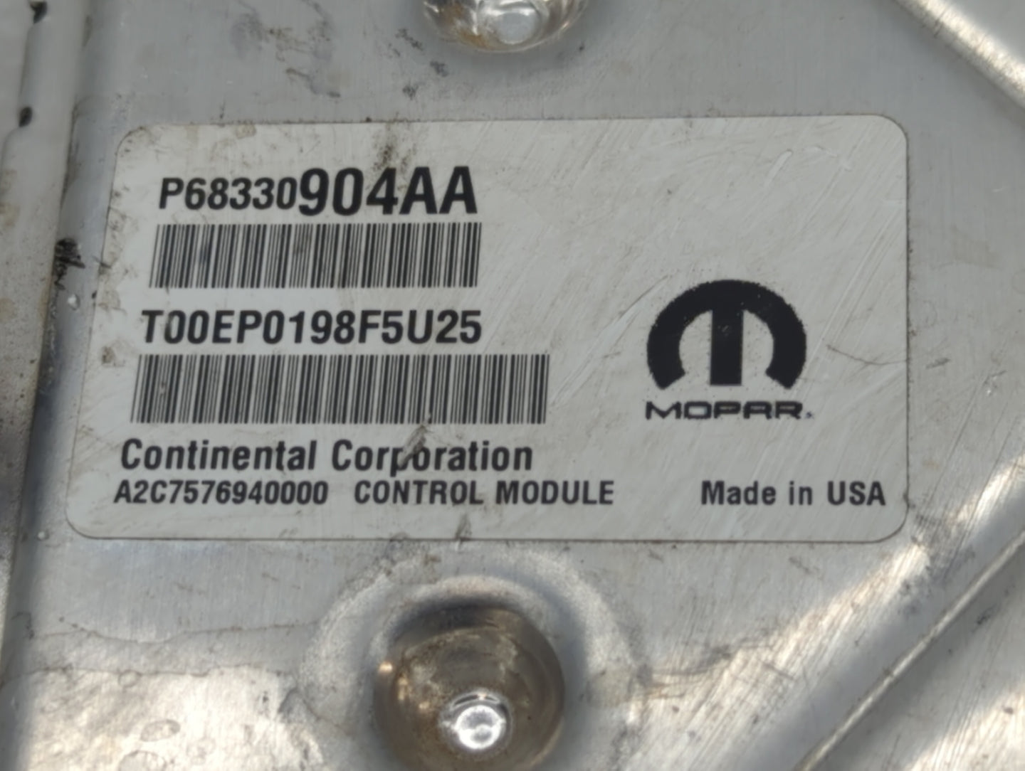 2018-2019 Dodge Challenger PCM Engine Control Computer ECU ECM PCU OEM P/N:P68330904AA P68395663AD Fits Fits 2018 2019 OEM U