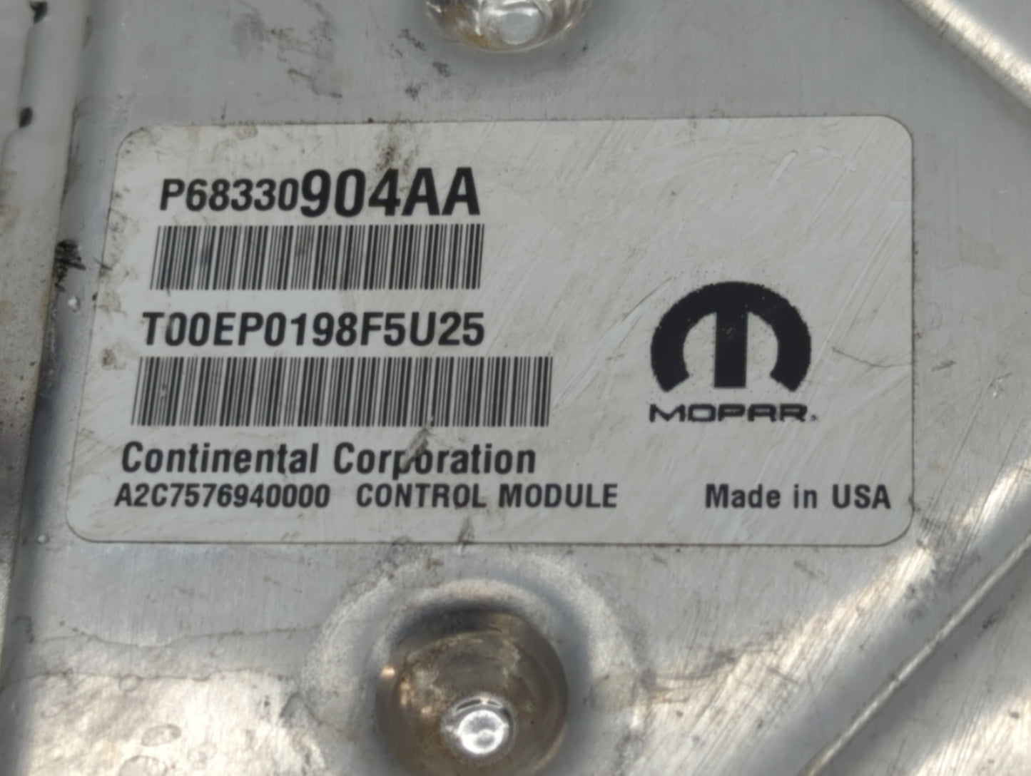2018-2019 Dodge Challenger PCM Engine Control Computer ECU ECM PCU OEM P/N:P68330904AA P68395663AD Fits Fits 2018 2019 OEM U