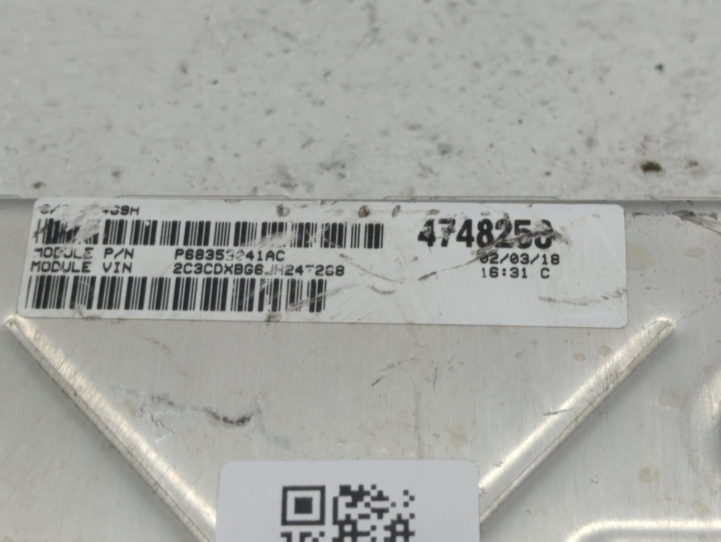 2018-2019 Dodge Challenger PCM Engine Control Computer ECU ECM PCU OEM P/N:P68330904AA P68395663AD Fits Fits 2018 2019 OEM U
