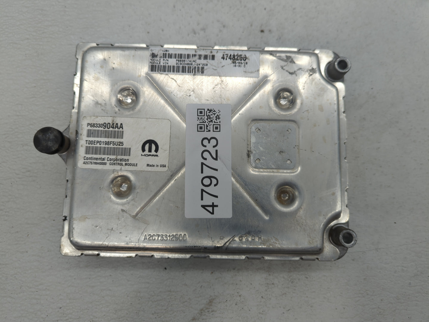 2018-2019 Dodge Challenger PCM Engine Control Computer ECU ECM PCU OEM P/N:P68330904AA P68395663AD Fits Fits 2018 2019 OEM U