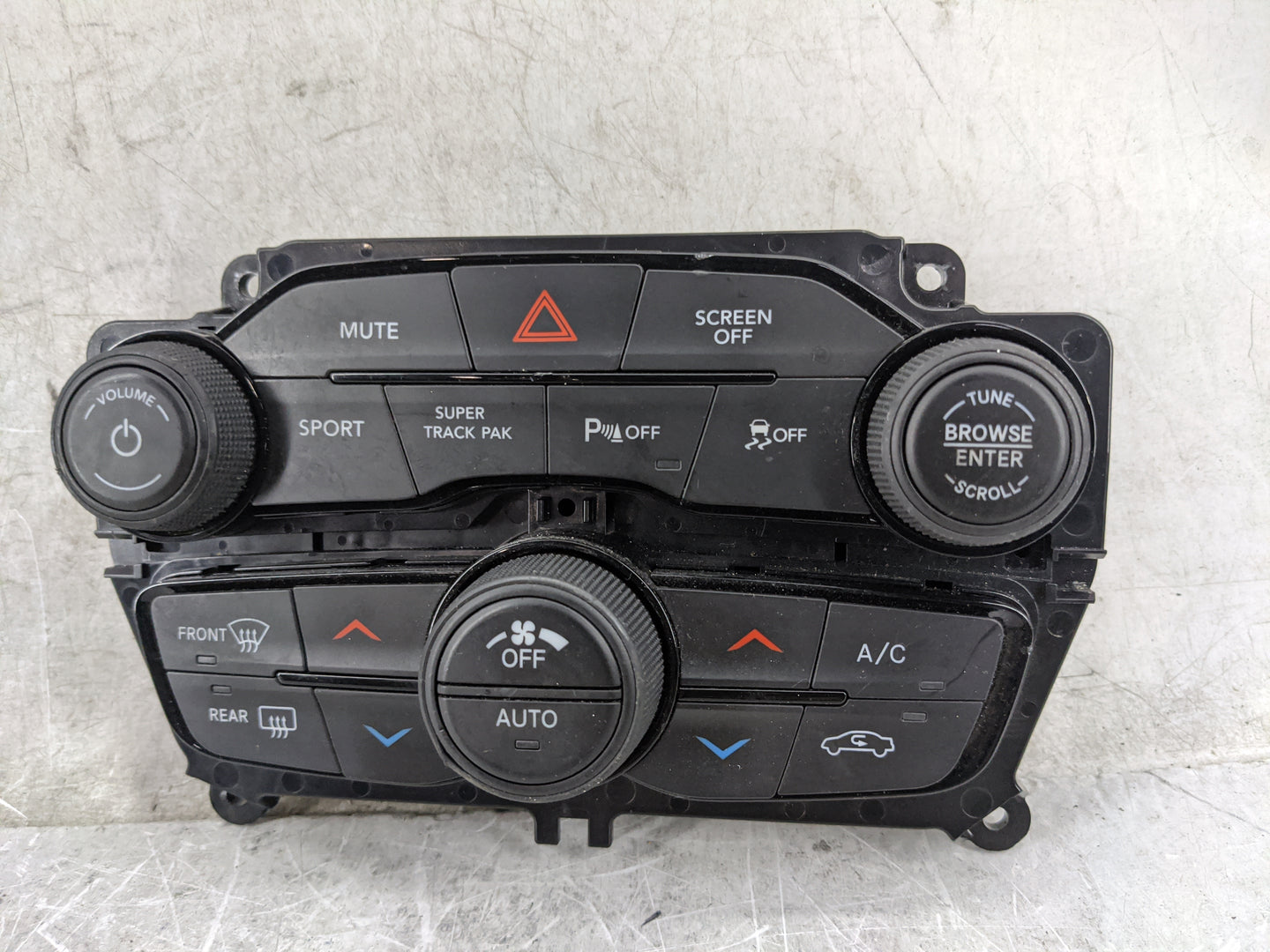 2019 Dodge Challenger Climate Control Module Temperature AC/Heater Replacement P/N:P68293608AE 68293608AE, 6TD481X8AA Fits O