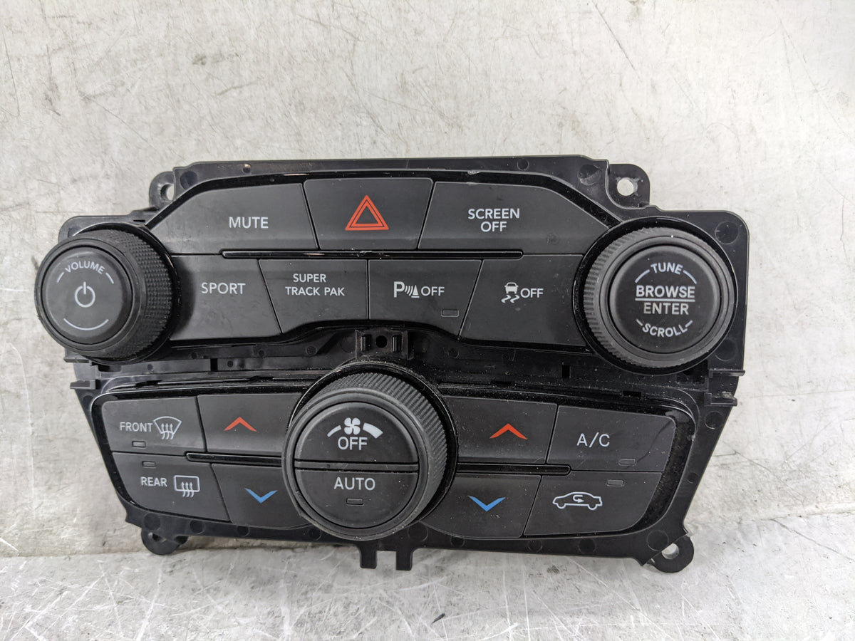 2019 Dodge Challenger Climate Control Module Temperature AC/Heater Replacement P/N:P68293608AE 68293608AE, 6TD481X8AA Fits O