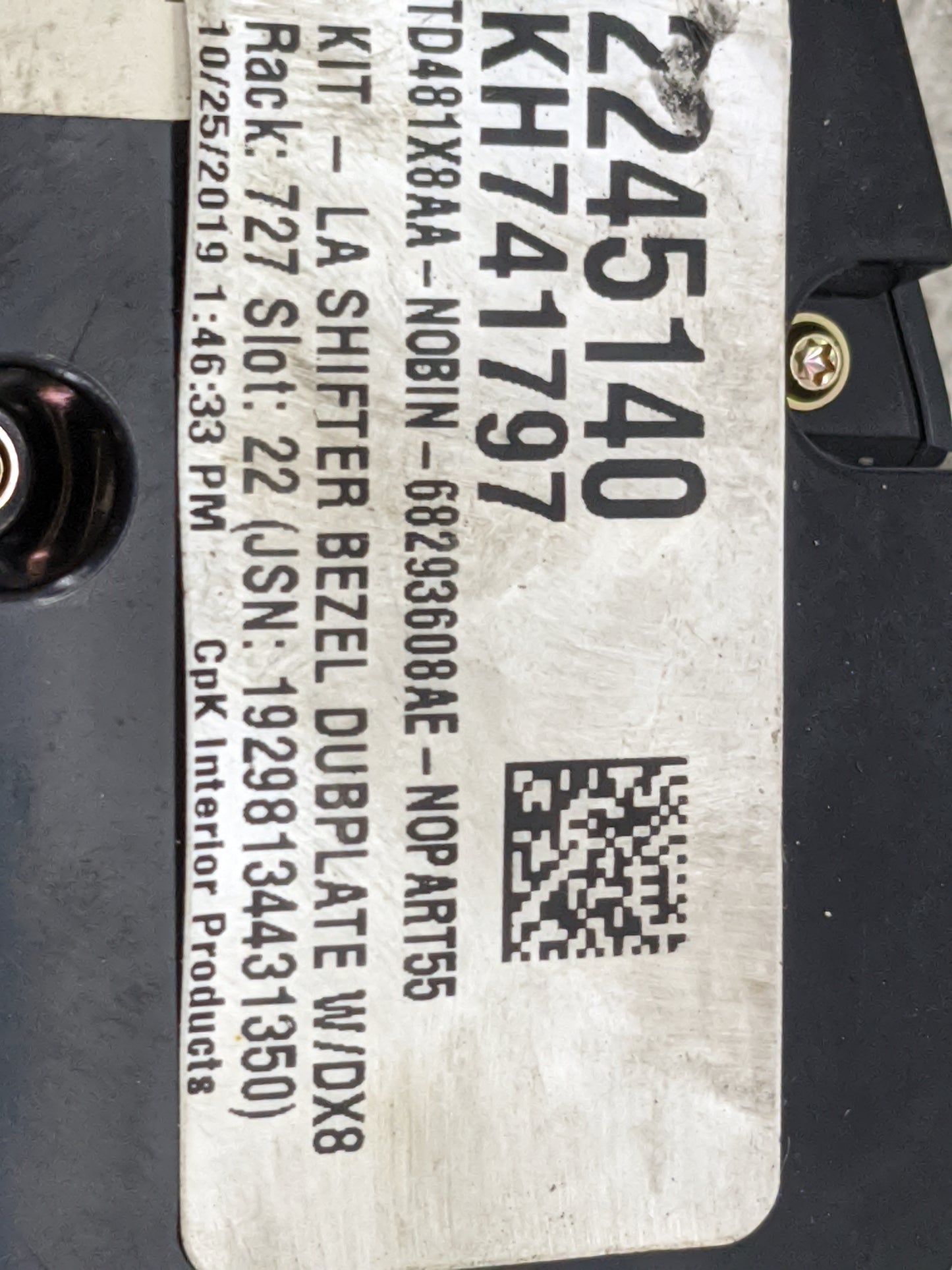 2019 Dodge Challenger Climate Control Module Temperature AC/Heater Replacement P/N:P68293608AE 68293608AE, 6TD481X8AA Fits O