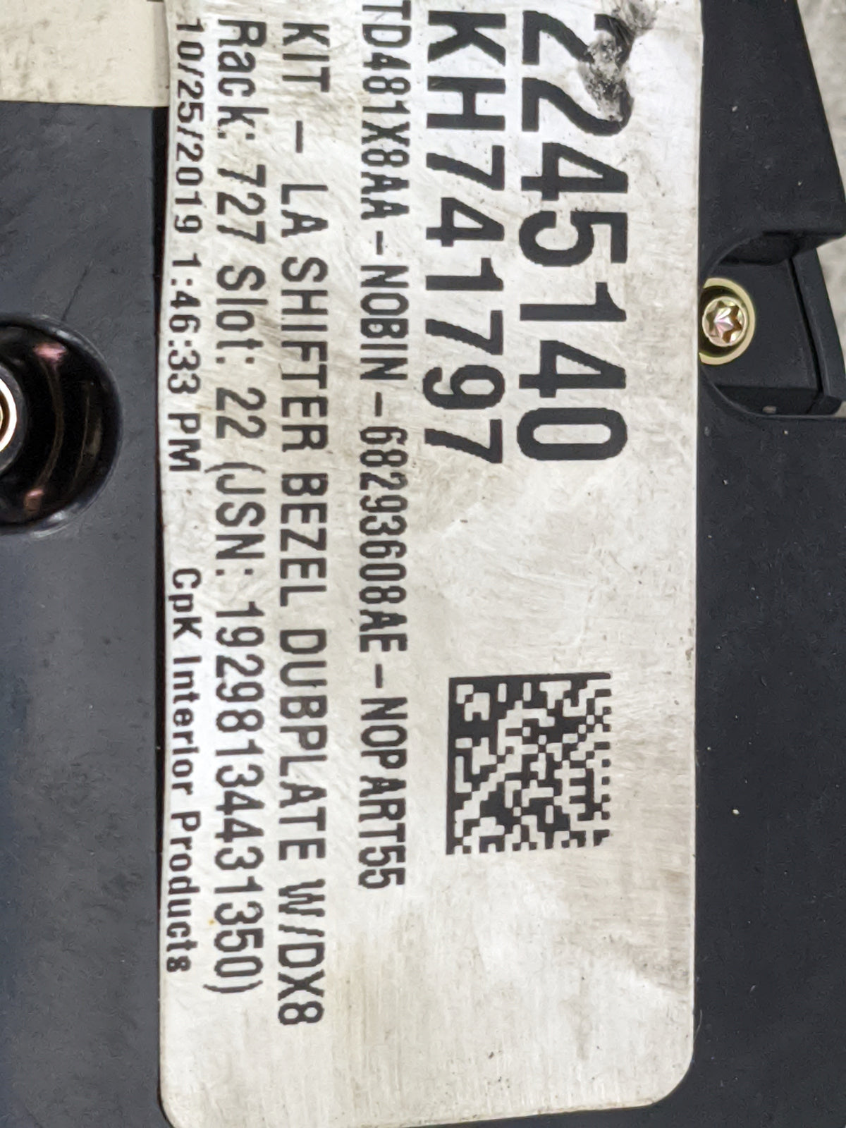 2019 Dodge Challenger Climate Control Module Temperature AC/Heater Replacement P/N:P68293608AE 68293608AE, 6TD481X8AA Fits O