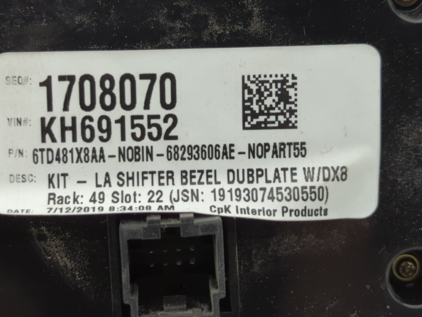 2019-2022 Dodge Challenger Climate Control Module Temperature AC/Heater Replacement P/N:1708070 Fits Fits 2019 2020 2021 202