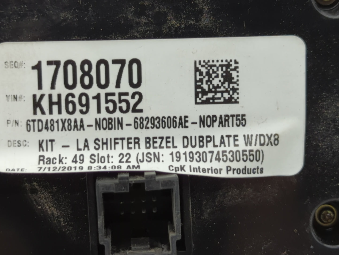 2019-2022 Dodge Challenger Climate Control Module Temperature AC/Heater Replacement P/N:1708070 Fits Fits 2019 2020 2021 202
