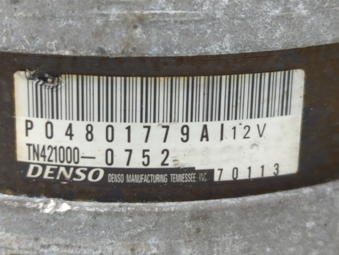 2011-2022 Dodge Challenger Alternator Replacement Generator Charging Assembly Engine OEM P/N:P04801779A Fits OEM Used Auto P