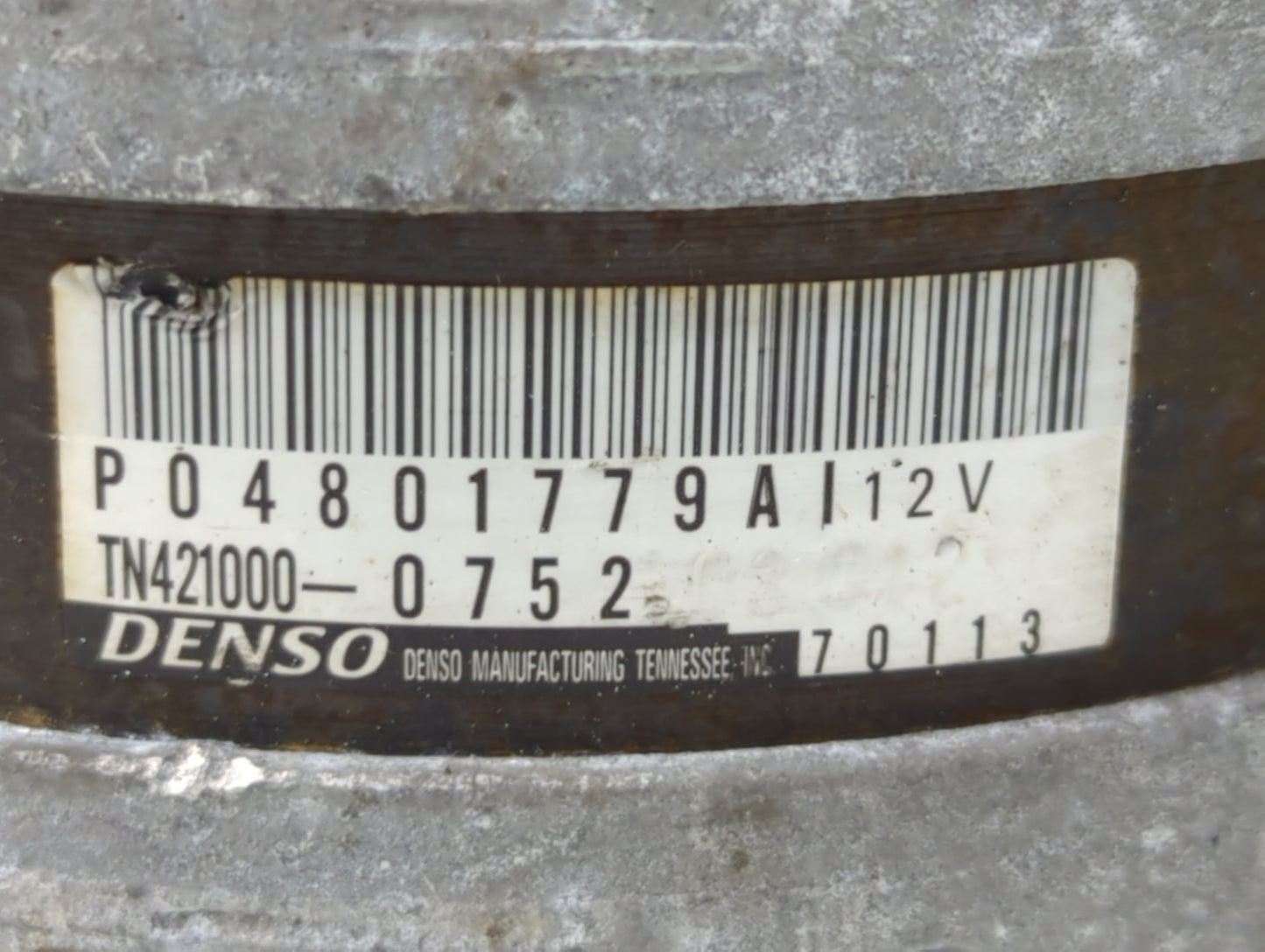 2011-2022 Dodge Challenger Alternator Replacement Generator Charging Assembly Engine OEM P/N:P04801779A Fits OEM Used Auto P
