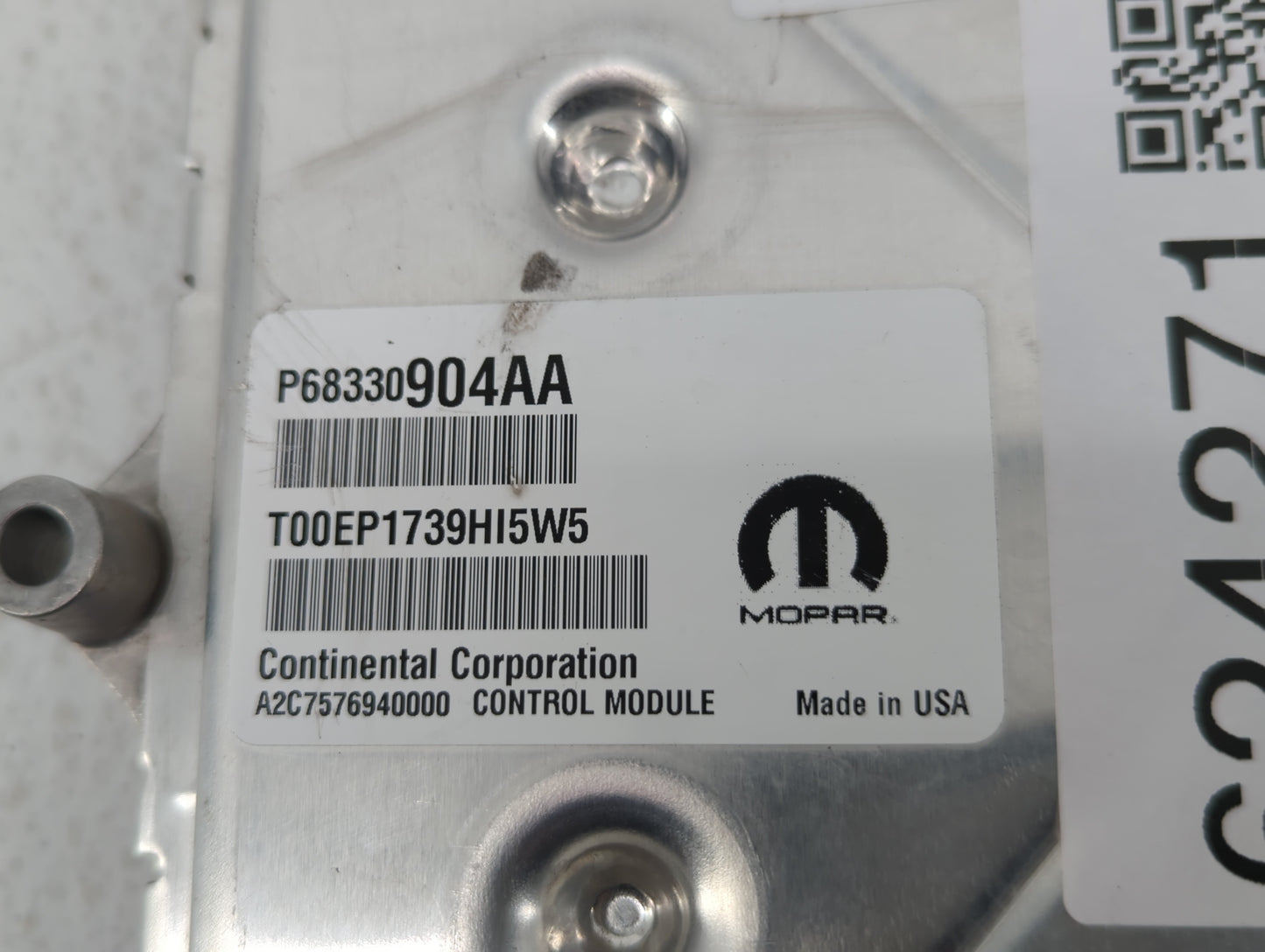 2018-2019 Dodge Challenger PCM Engine Control Computer ECU ECM PCU OEM P/N:P68330904AA Fits Fits 2018 2019 OEM Used Auto Par