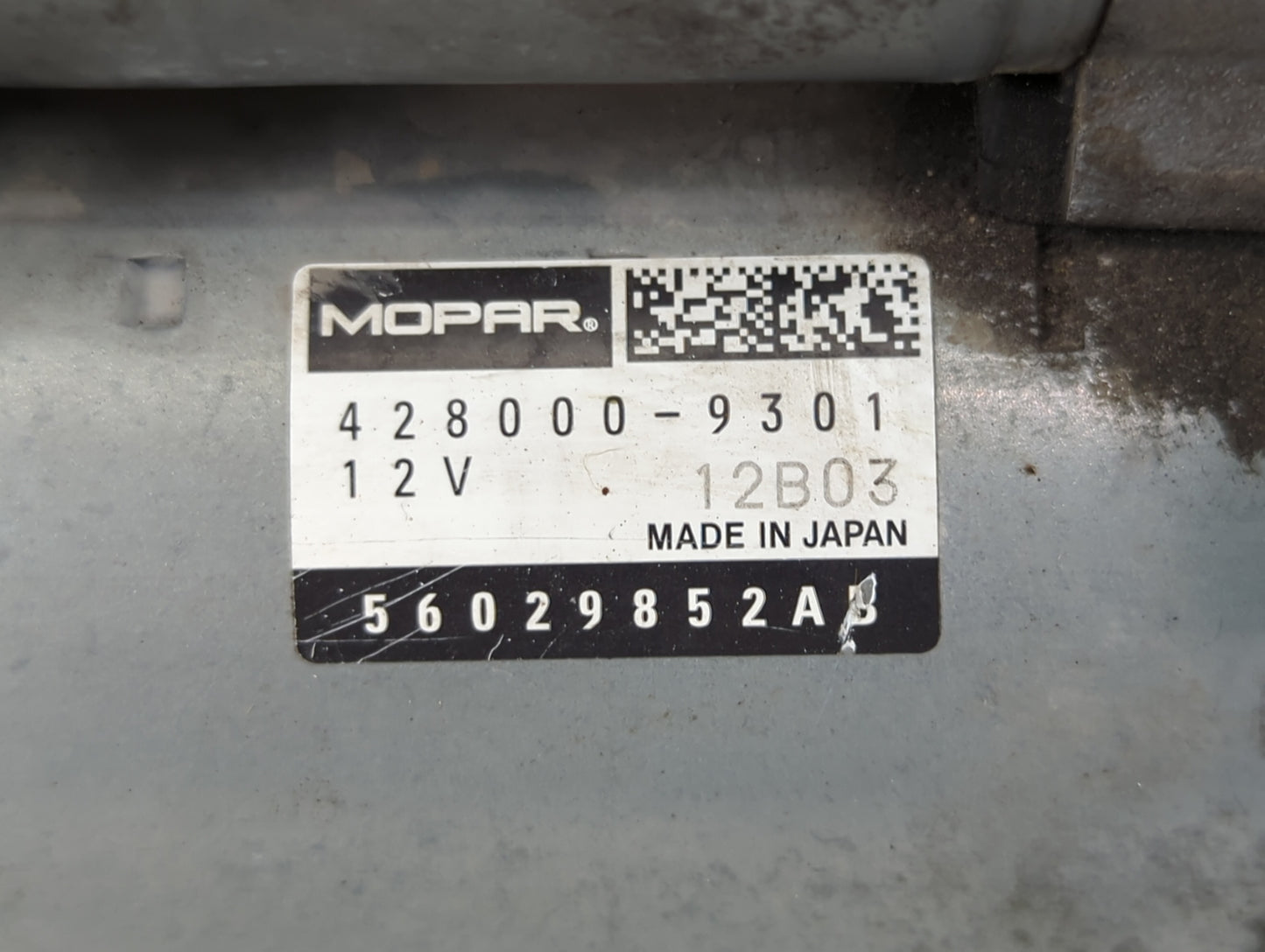 2017-2022 Dodge Challenger Car Starter Motor Solenoid OEM P/N:428000-9301 56029852AB Fits OEM Used Auto Parts - Oemusedautop