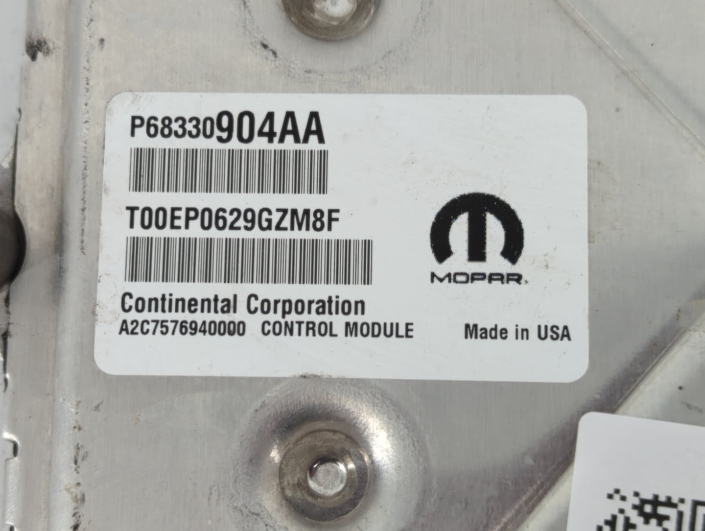 2018-2019 Dodge Challenger PCM Engine Control Computer ECU ECM PCU OEM P/N:P68395659AD P68330904AA Fits Fits 2018 2019 OEM U