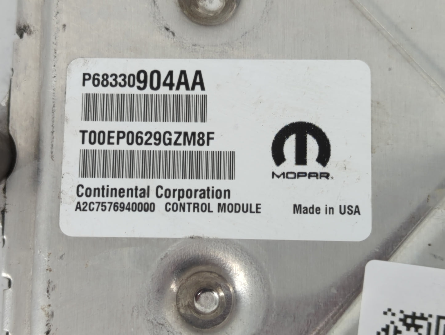 2018-2019 Dodge Challenger PCM Engine Control Computer ECU ECM PCU OEM P/N:P68395659AD P68330904AA Fits Fits 2018 2019 OEM U