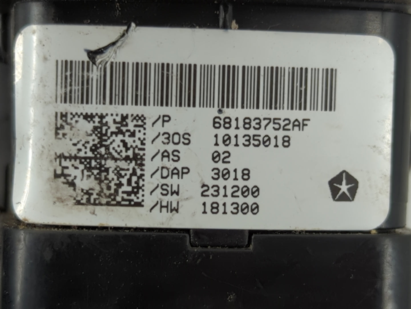 2015-2022 Dodge Challenger Master Power Window Switch Replacement Driver Side Left P/N:68183752AF Fits OEM Used Auto Parts -