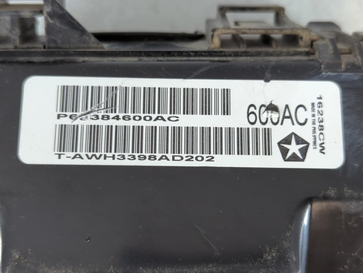 2019 Dodge Challenger Fusebox Fuse Box Panel Relay Module P/N:P68384600AC Fits OEM Used Auto Parts - Oemusedautoparts1.com