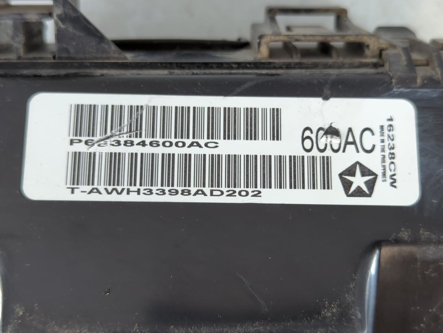 2019 Dodge Challenger Fusebox Fuse Box Panel Relay Module P/N:P68384600AC Fits OEM Used Auto Parts - Oemusedautoparts1.com