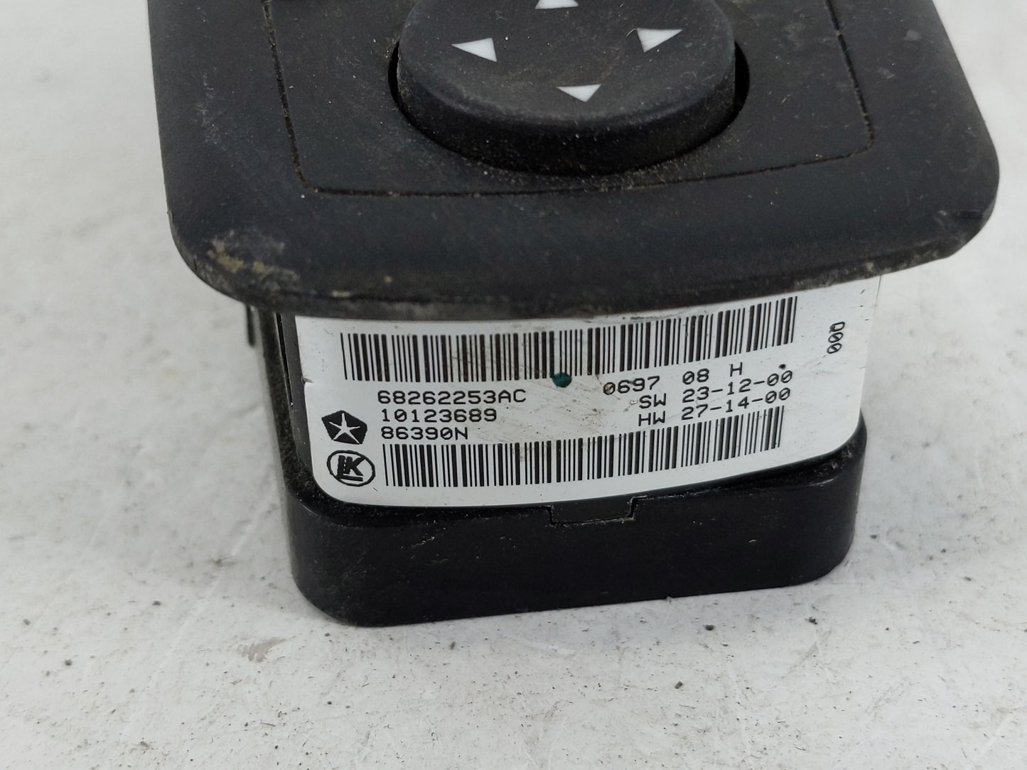 2015-2019 Dodge Charger Master Power Window Switch Replacement Driver Side Left P/N:68262253AC Fits OEM Used Auto Parts - Oe