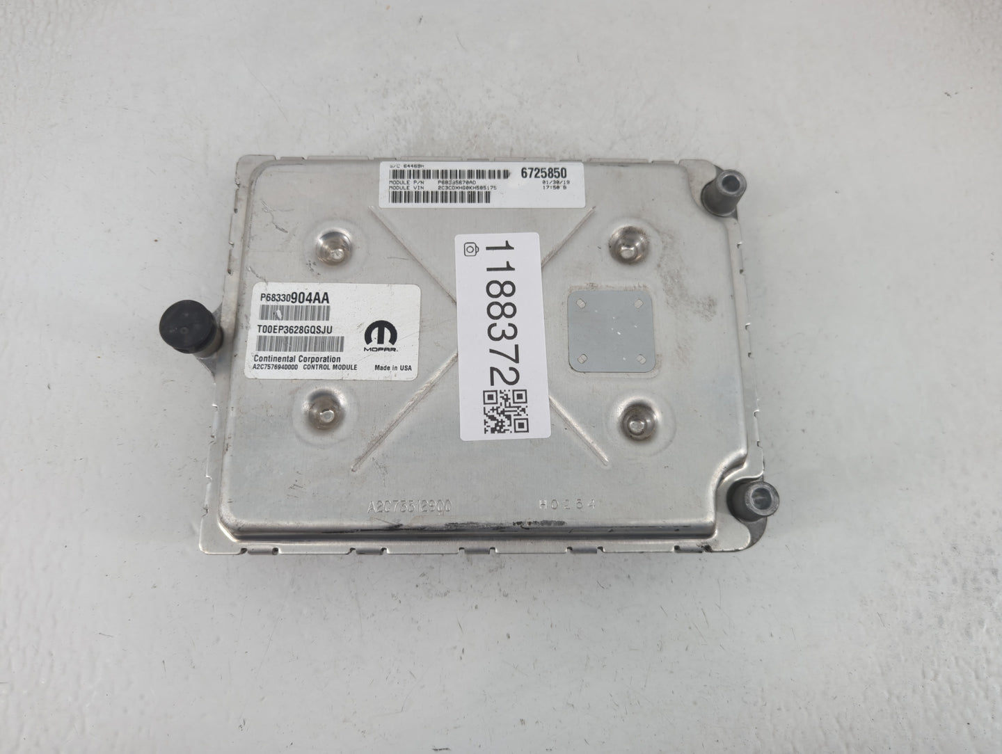 2018-2019 Dodge Charger PCM Engine Control Computer ECU ECM PCU OEM P/N:P68330904AA P68353048AC Fits Fits 2018 2019 OEM Used