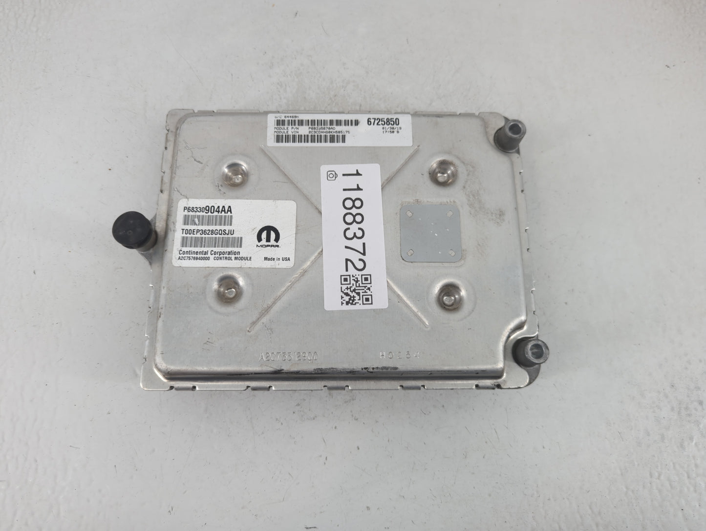 2018-2019 Dodge Charger PCM Engine Control Computer ECU ECM PCU OEM P/N:P68330904AA P68353048AC Fits Fits 2018 2019 OEM Used