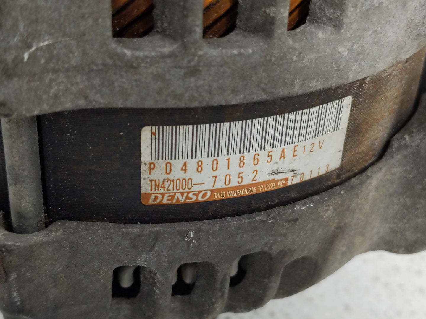 2011-2022 Dodge Charger Alternator Replacement Generator Charging Assembly Engine OEM P/N:P04801865AE Fits OEM Used Auto Par