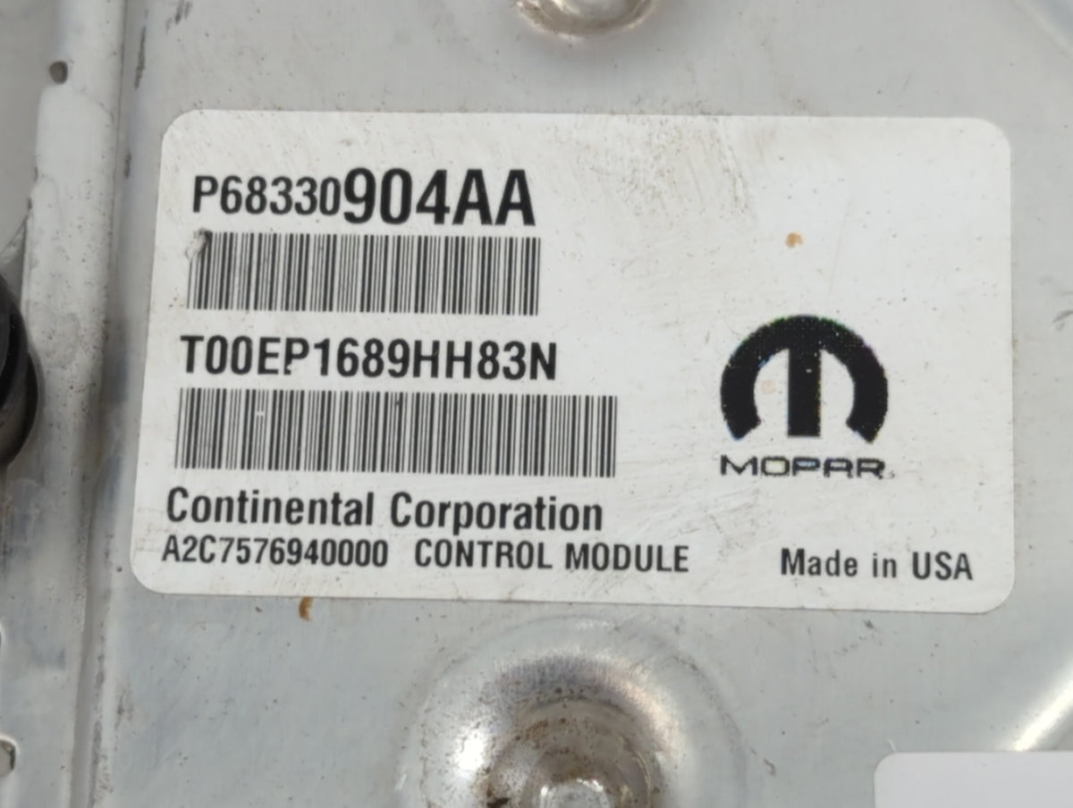 2018-2019 Dodge Charger PCM Engine Control Computer ECU ECM PCU OEM P/N:P68330904AA Fits 2018 2019 OEM Used Auto Parts - Oem