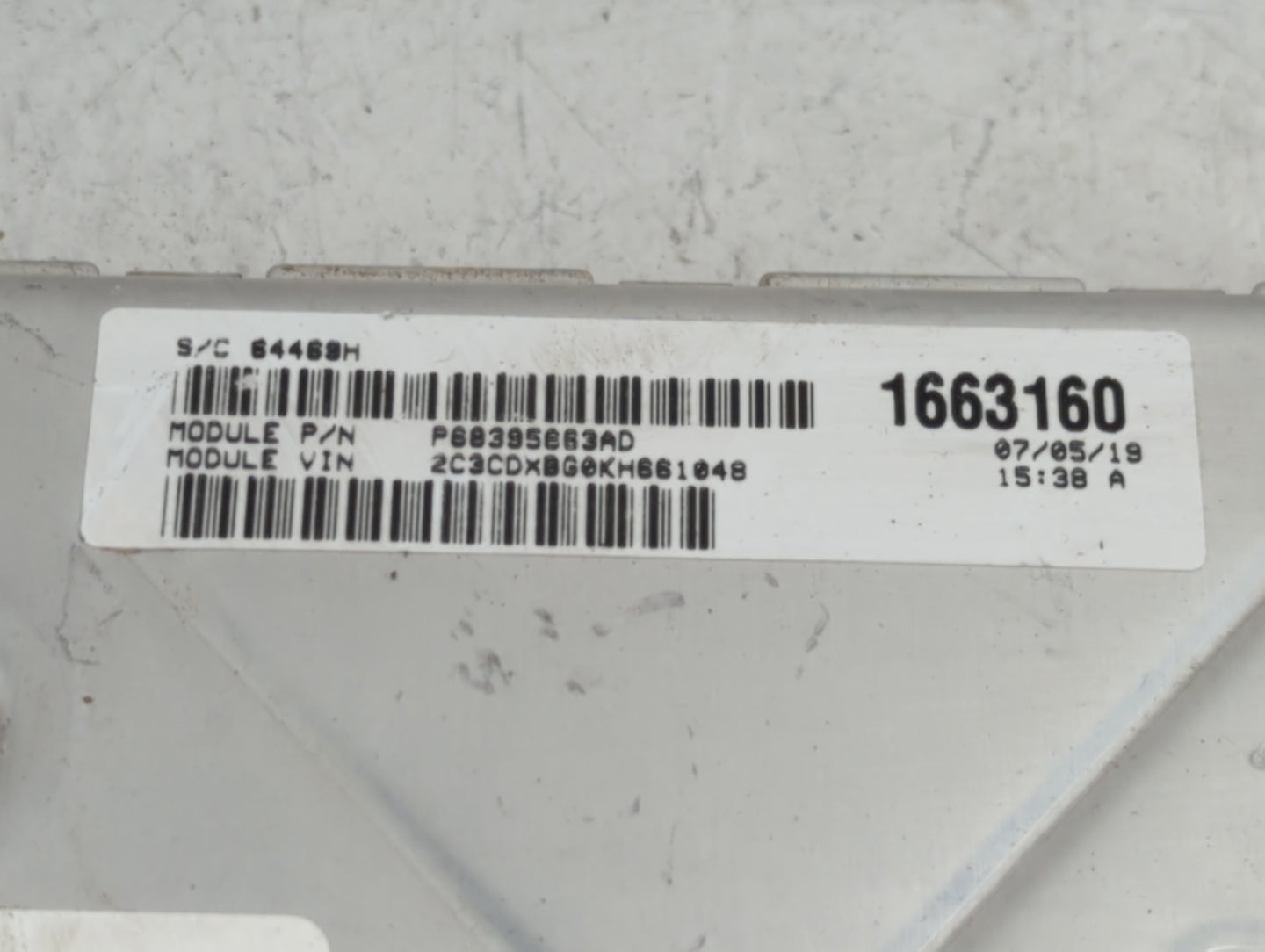 2018-2019 Dodge Charger PCM Engine Control Computer ECU ECM PCU OEM P/N:P68330904AA Fits Fits 2018 2019 OEM Used Auto Parts 