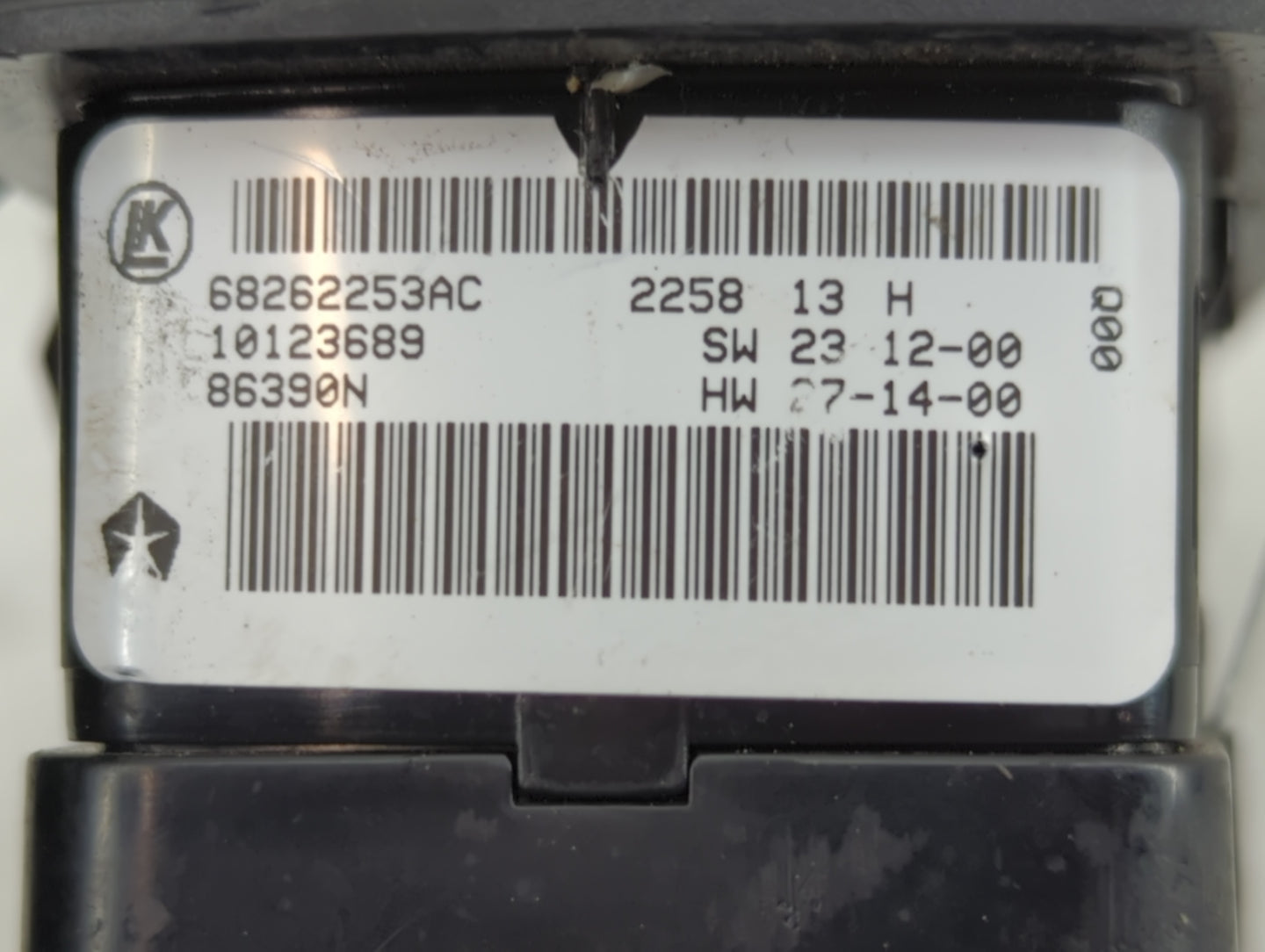 2015-2019 Dodge Charger Master Power Window Switch Replacement Driver Side Left P/N:10123689 68262253AC Fits OEM Used Auto P